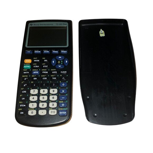 TEXAS INSTRUMENTS TI-83 Plus+ Graphing Calculator with Cover 2011 Black Works - Picture 2 of 6